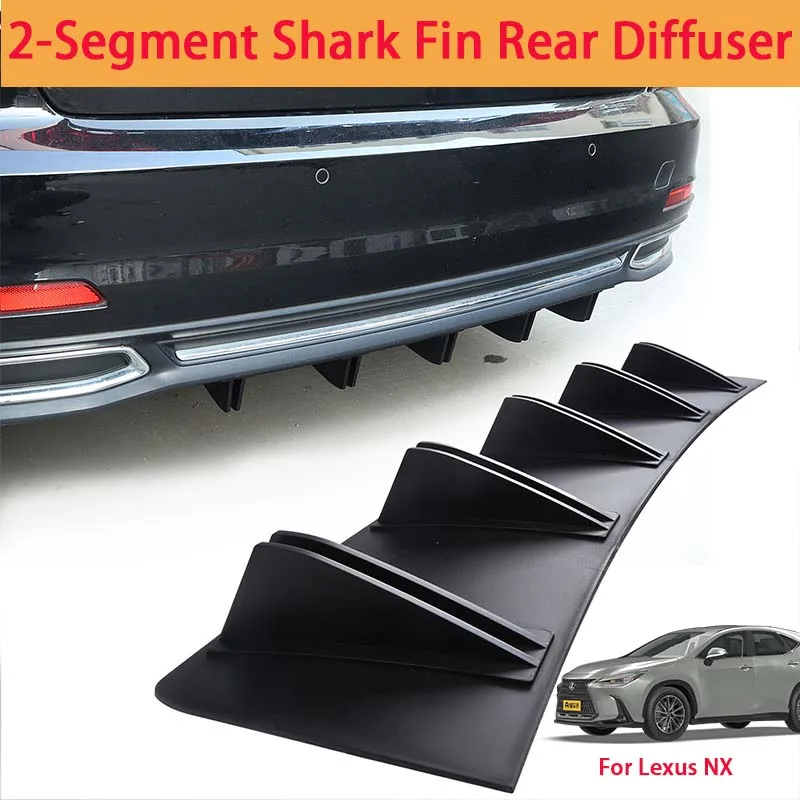 For Lexus NX Shark Fin Rear Diffuser Split Chassis Spoiler Auto Aerodynamic Parts Aerodynamic Modification