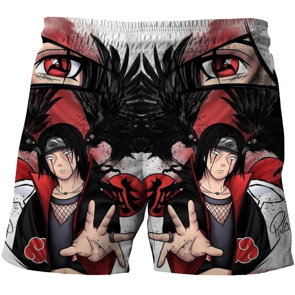 

Naruto boys' printed shorts, casual shorts, trendy children's pants, summer beach shorts, children aged 3 to 14
