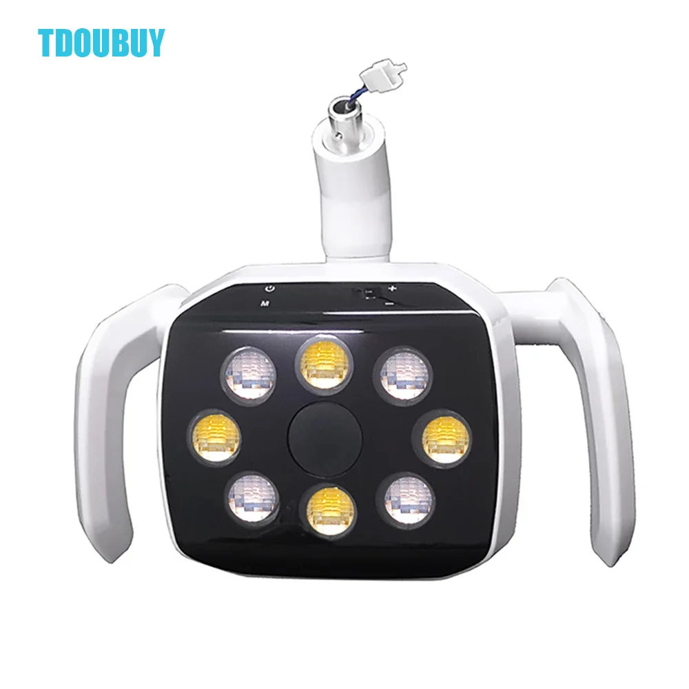 TDOUBUY Dental Surgical Lamp - 8-Bulb LED with Dual-Color Adjustable & Motion Sensor for Dental/Vet/Beauty Clinics