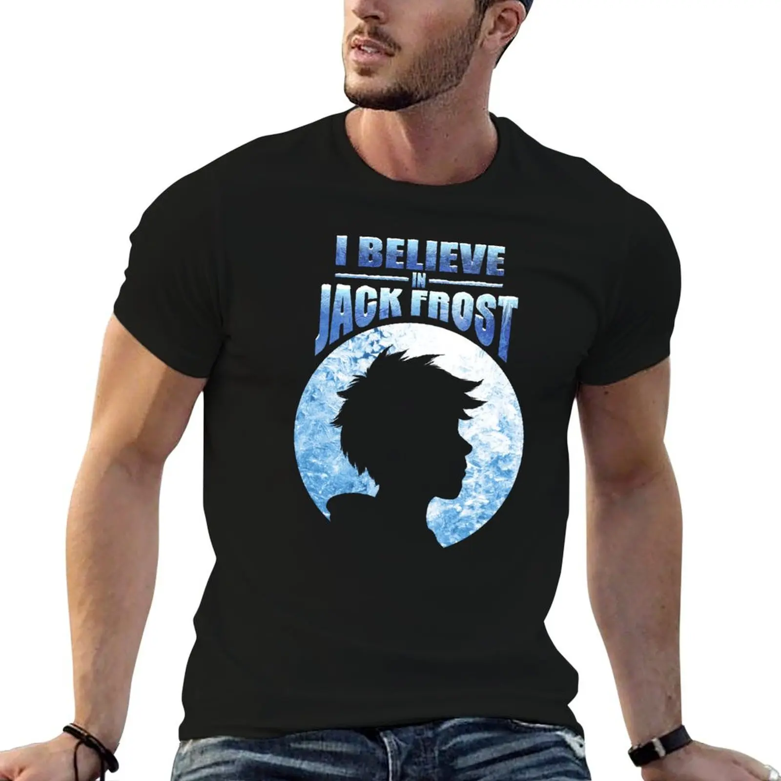 I Believe In Jack Frost T-Shirt All Match Print Short Sleeve Top