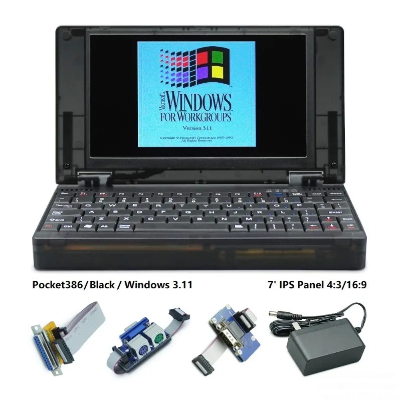 Pocket386 DOS Computer Hand386 Windows3.1/95 386CPU Retro Computer