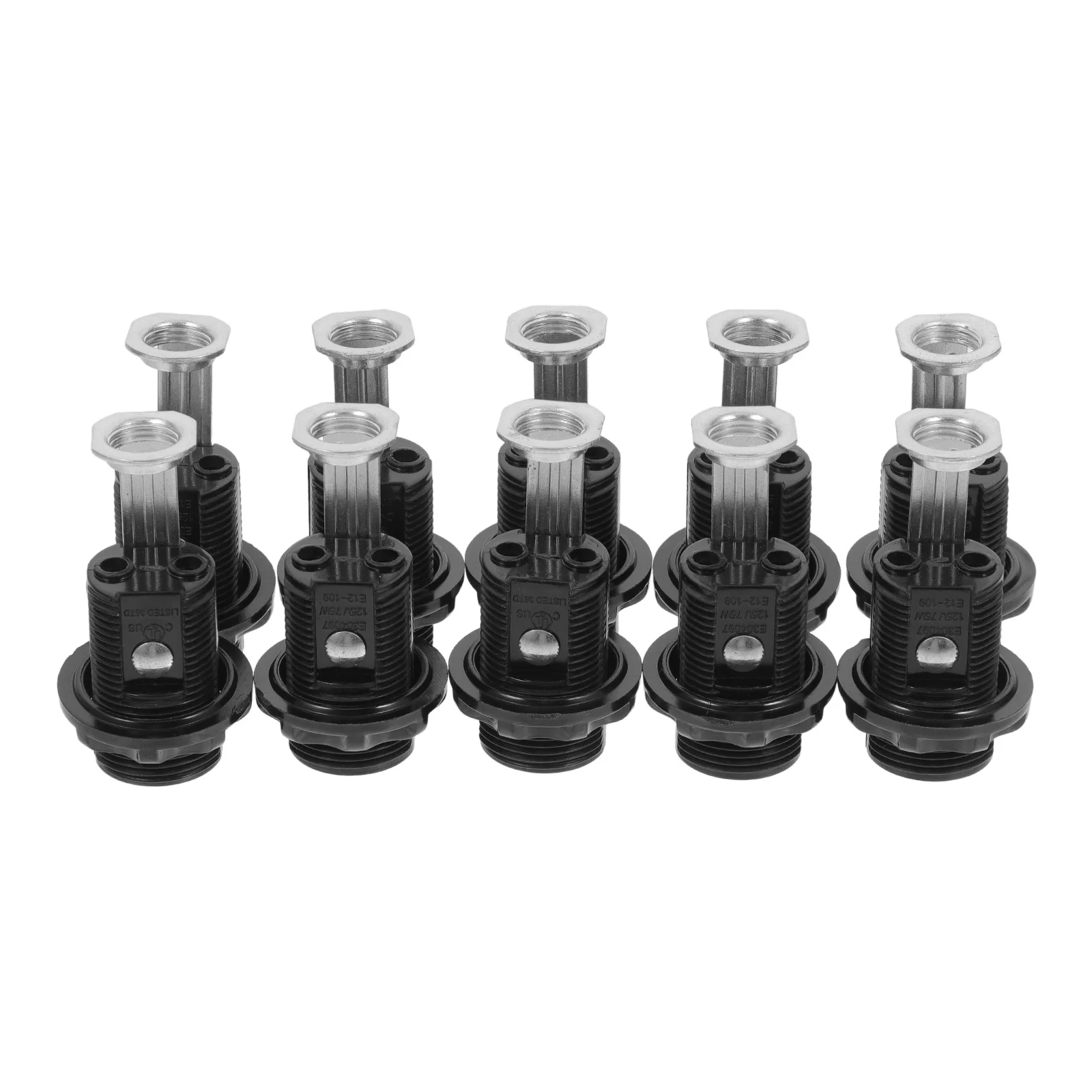 

10Pcs E12 Light Socket Base Multi-Functional Bulb Holder Suitable for E12 Bulbs Versatile Lamp Parts Long-Lasting Lamp Bulb