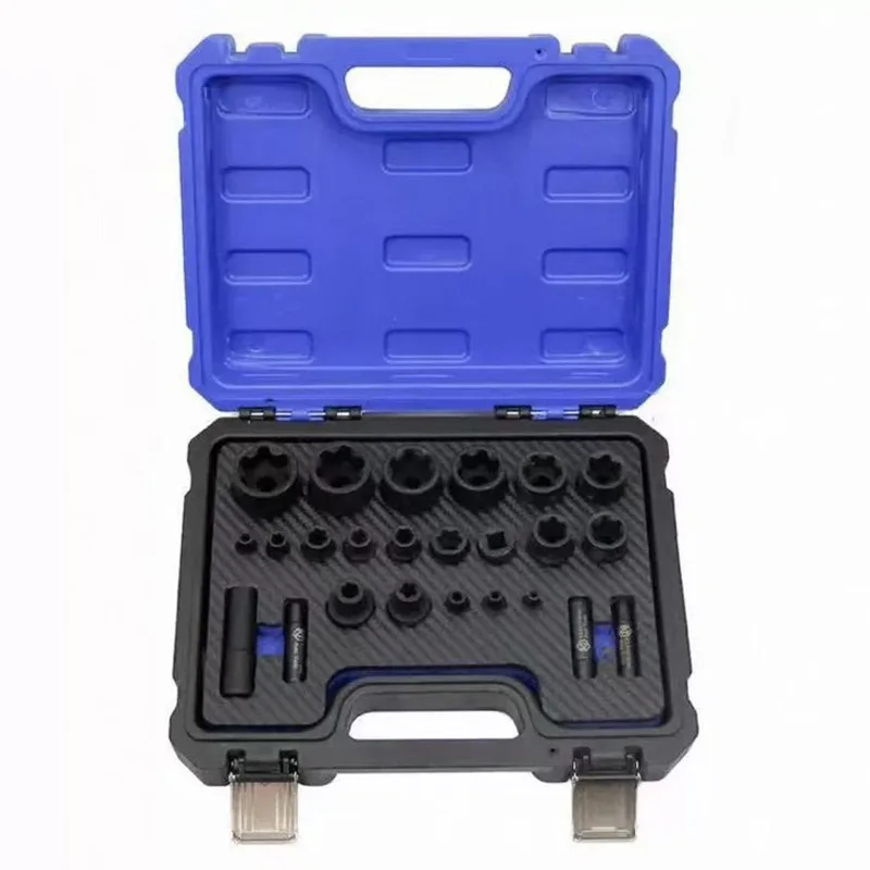 

New Energy Vehicle Sleeve Set Tesla Compressor Tool Motor Special Sleeve 24Pcs External Torx Plus Socket Set