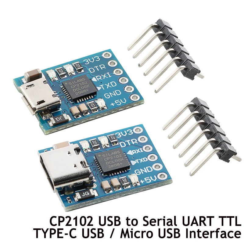 5 قطعة/1 قطعة CP2102 USB إلى المسلسل UART USB إلى TTL تحويل وحدة تنزيل وامض مجلس TYPE-C/المايكرو USB واجهة