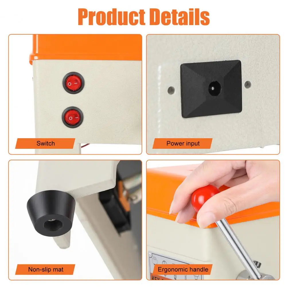 Vertical Cutting Duplicator Machine, 110V 220V Multifunctional Key Duplicator, Portable Key Copy Machine