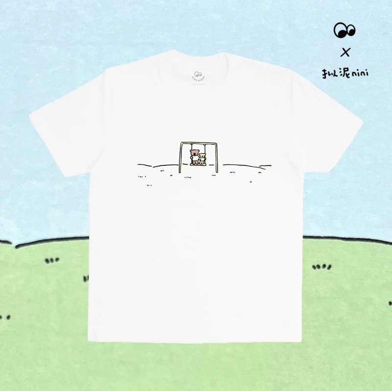 Circ Store X Mud nini artist collaboration on Swing Park Original comic T-shirt Short sleeve