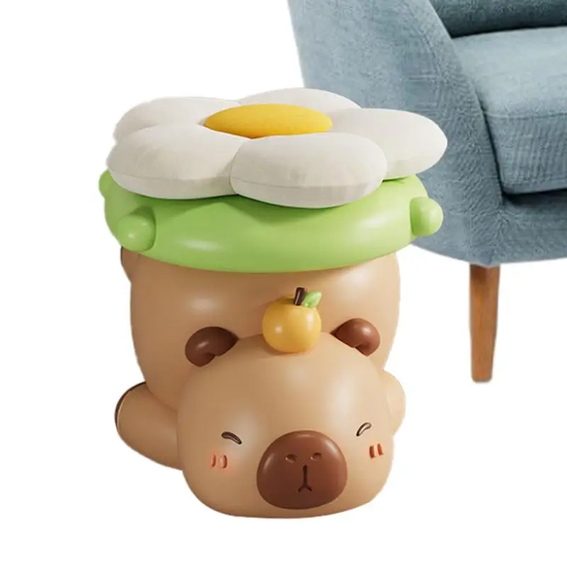 Animal Shaped Foot Stool Capybara Foot Stool Shoe Changing Stool Seat Cushion Cute Sofa Stool Footrest Seat Animal Footstools