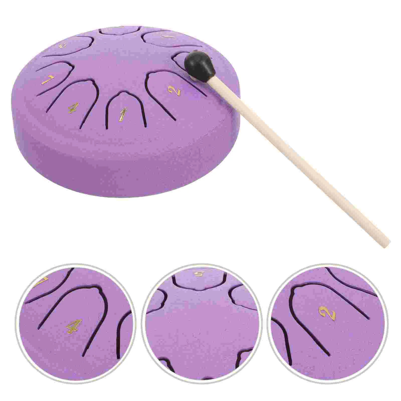 

Steel Tongue 4 Inch Mini Hand Percussion Instrument for Beginners 8 Notes Steel Pan Drum Musical Instruments Gifts Toys