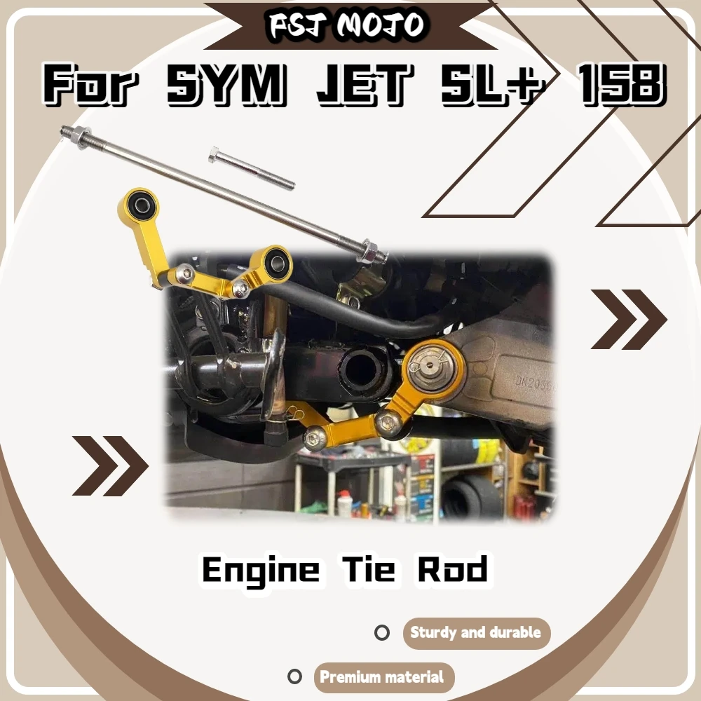 For SYM JET SL+ 158 Engine Tie Rod Assembly Firm Engine Bracket Reduce Frame Shake Mod Accessories