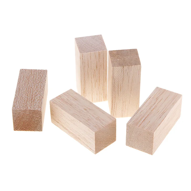 40x40mm long 50/80/100/130/150/200mm Square Balsa Wood Stick Wooden Dowel Rod Block for Kids Model Making Ornaments DIY