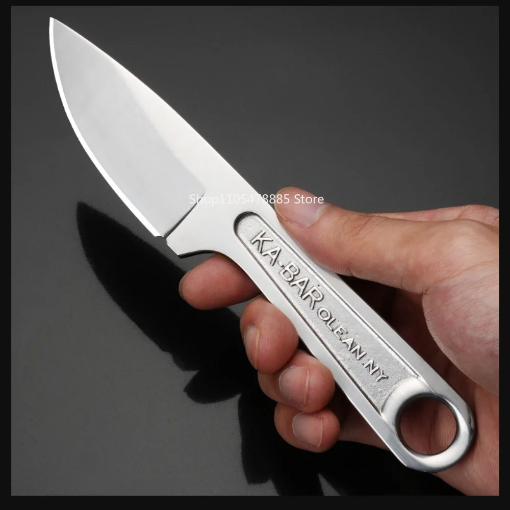 KA-BAR 1119 Camping Multi-Purpose Knife Drop Point Stainless Steel Hiking Fishing Field Fixed Blade Utility Knife Outdoor Gear