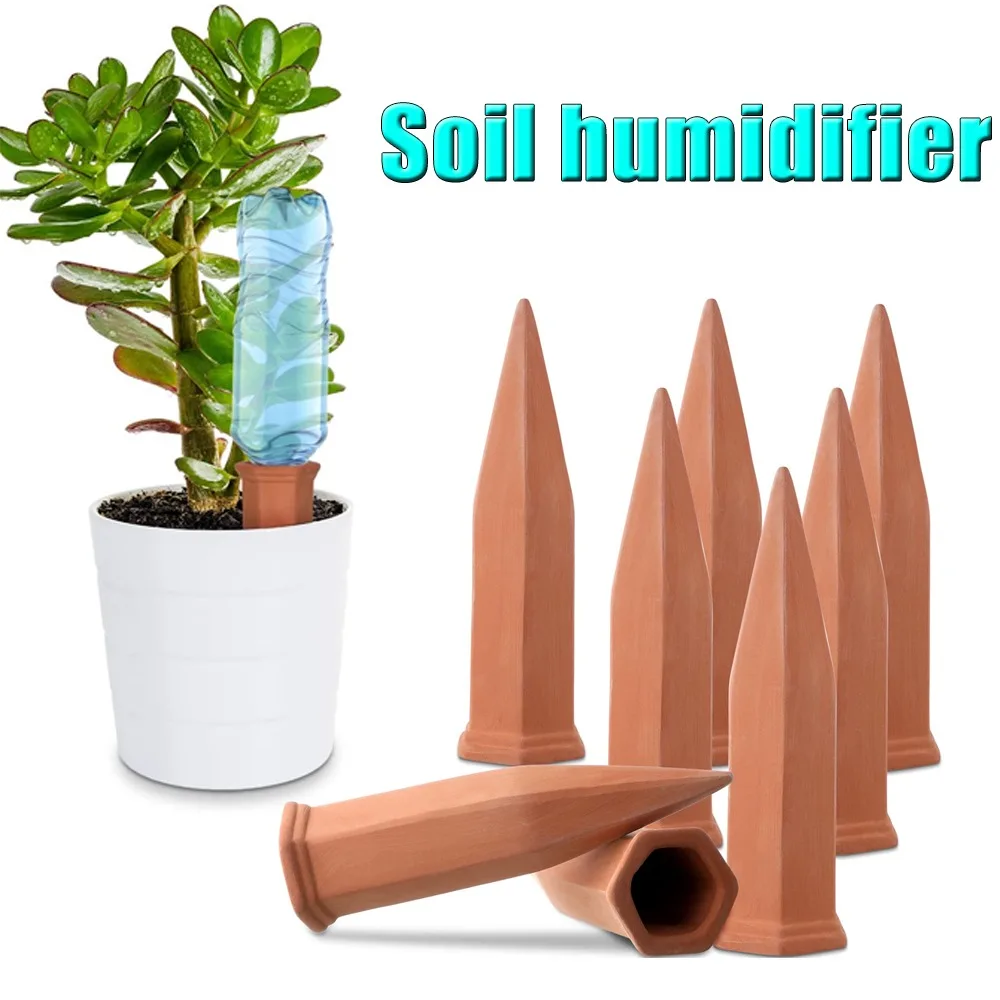 Potted Plant Watering Kit Watering Stakes Terracotta Automatic Slow-Release  Drip Irrigation System Glass Wine Bottle Waterer - AliExpress 15