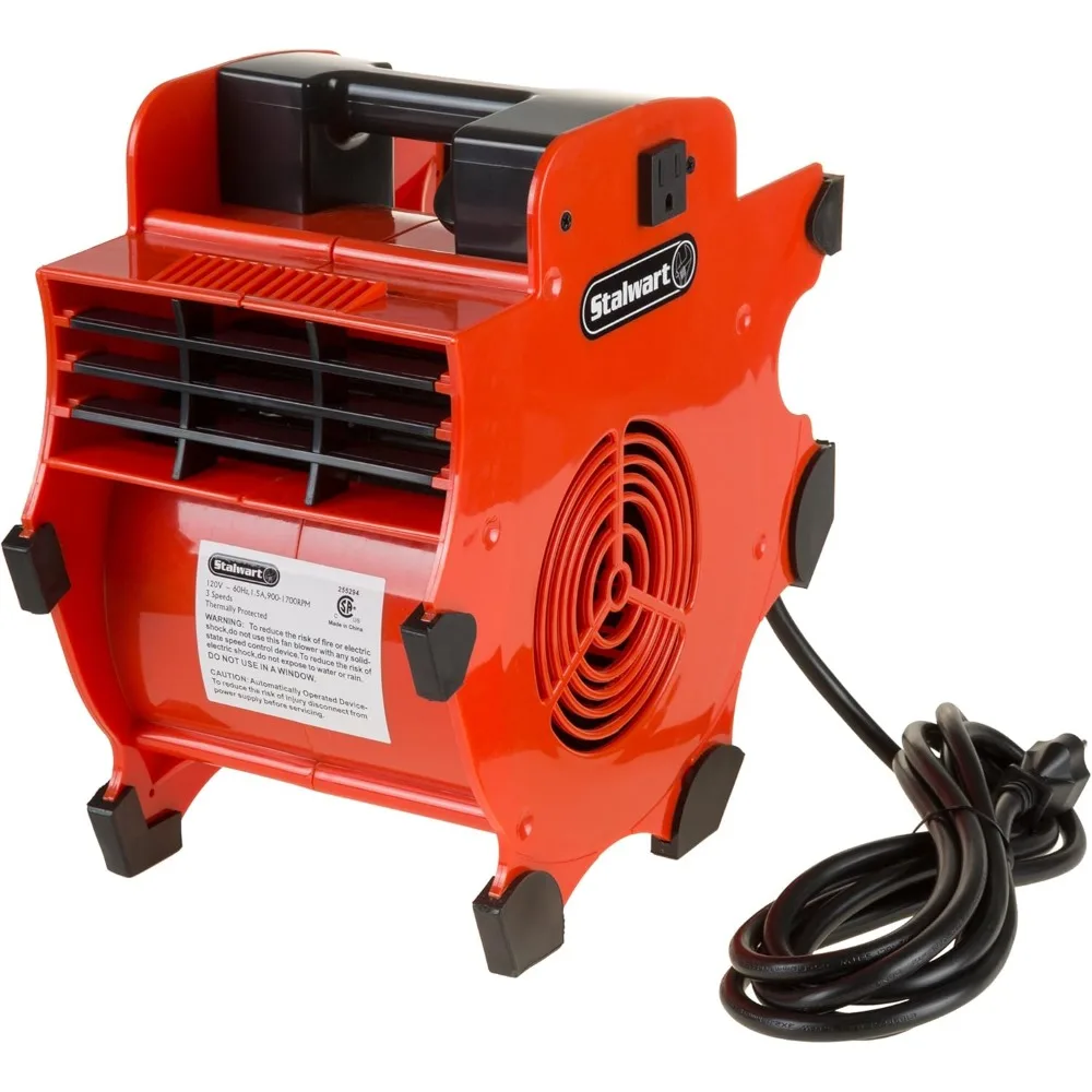 3-Speed Heavy-Duty Floor and Carpet Dryer - 1600 watts -Portable Air Mover with 4 Different Angles for Basements