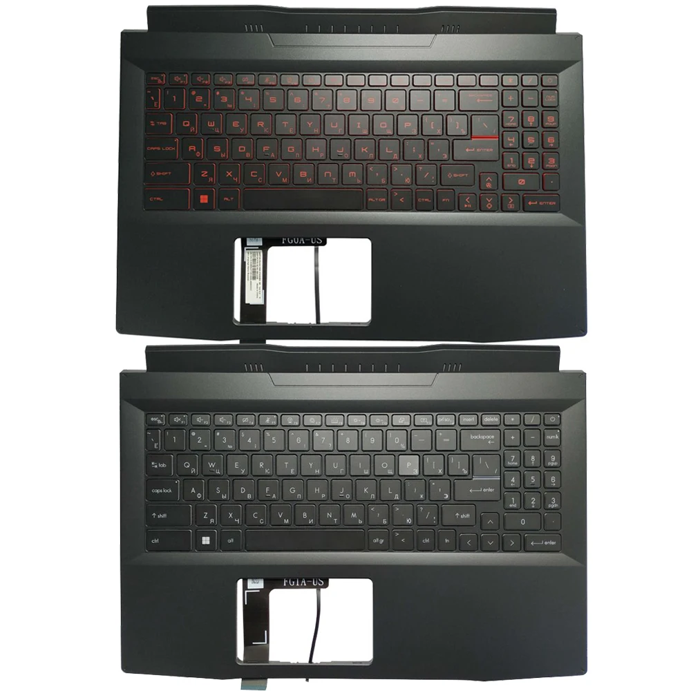 

New Backlit Russian/US/Spanish Keyboard For MSI Pulse GL66 GF66 MS-1581 MS-1582 11SC 11UE 11UD 12UG With Palmrest Upper Cover