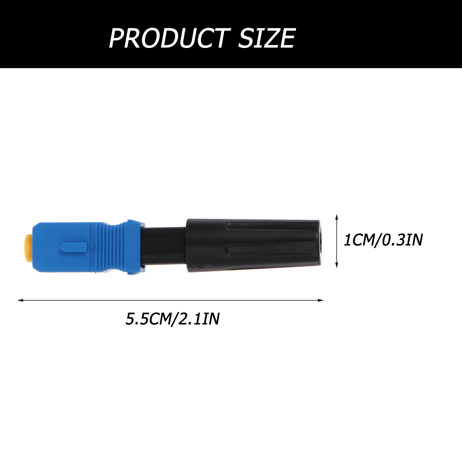 

10 Pcs Fiber Connector Quick Network Instrument Connectors Cable Single Mode Wiring Fiber Connector Adapter Plastic