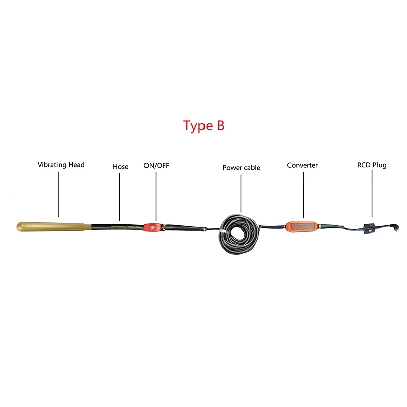 رائجة البيع 3kw 12000 دورة في الدقيقة الإلكترونية عالية التردد هزاز الخرسانة مع المغناطيس الدائم محرك متزامن ملموسة اليد هزاز #5