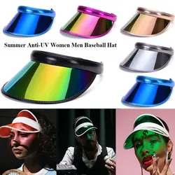 Plastic Women Men Sports Accessories Transparent Bicycle Sun Hat Visor Caps Summer Baseball Hat Anti-UV Sunshade Hat