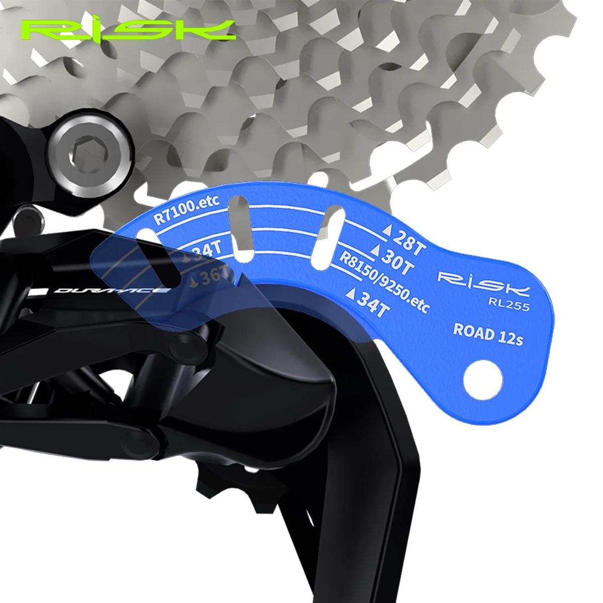 RISK Road Bike 12T Electric Rear Derailleur Adjuster Adjustment Gauge Guide Tool Chain Gap Tool For R7100 R7150 RX820 R8150