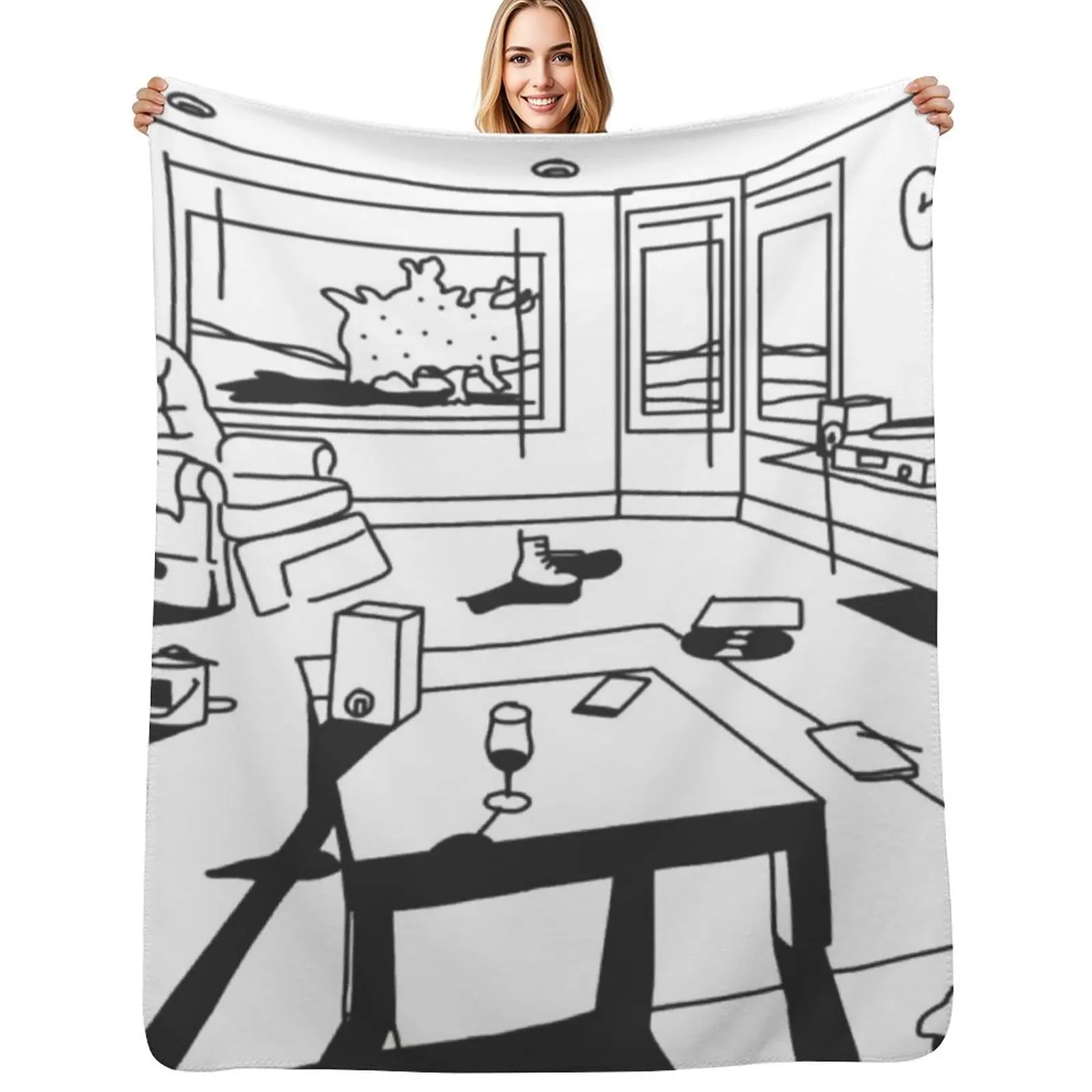 hippo campus / landmark Throw Blanket Year Round Soft Comfortable Blanket for Home