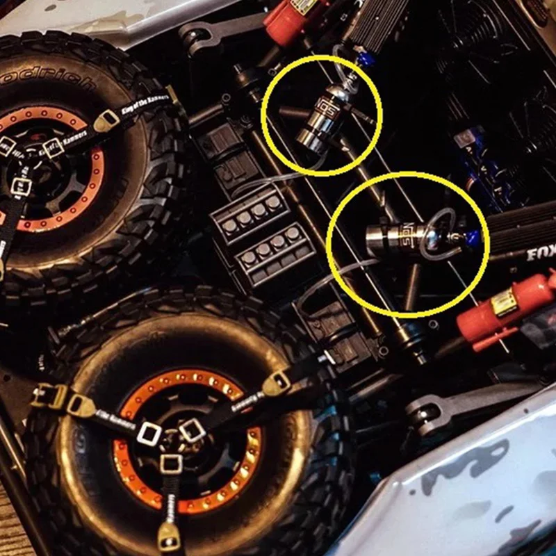 Bottiglia di azoto NOS simulata in metallo per 1/10 RC Crawler Car Defender Bronco RC4WD D90 D110 TRX4 Axial Scx10 90046, blu