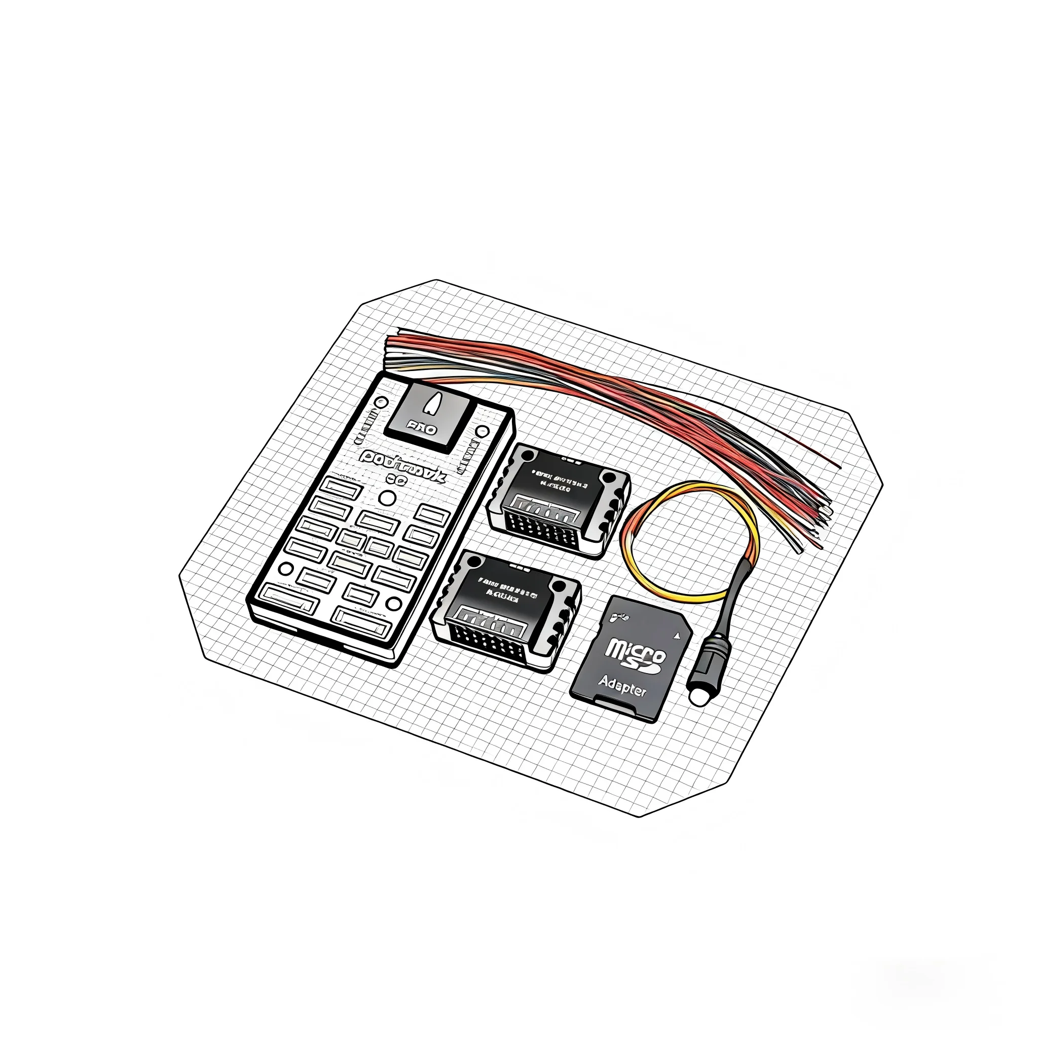 PIXHAWK 6C PRO FMUV6C Ardupilot PX4 32 bits contrôleur de vol pilote automatique avec 4G SD sécurité intégré Buzzer Copter avion Rover bateau