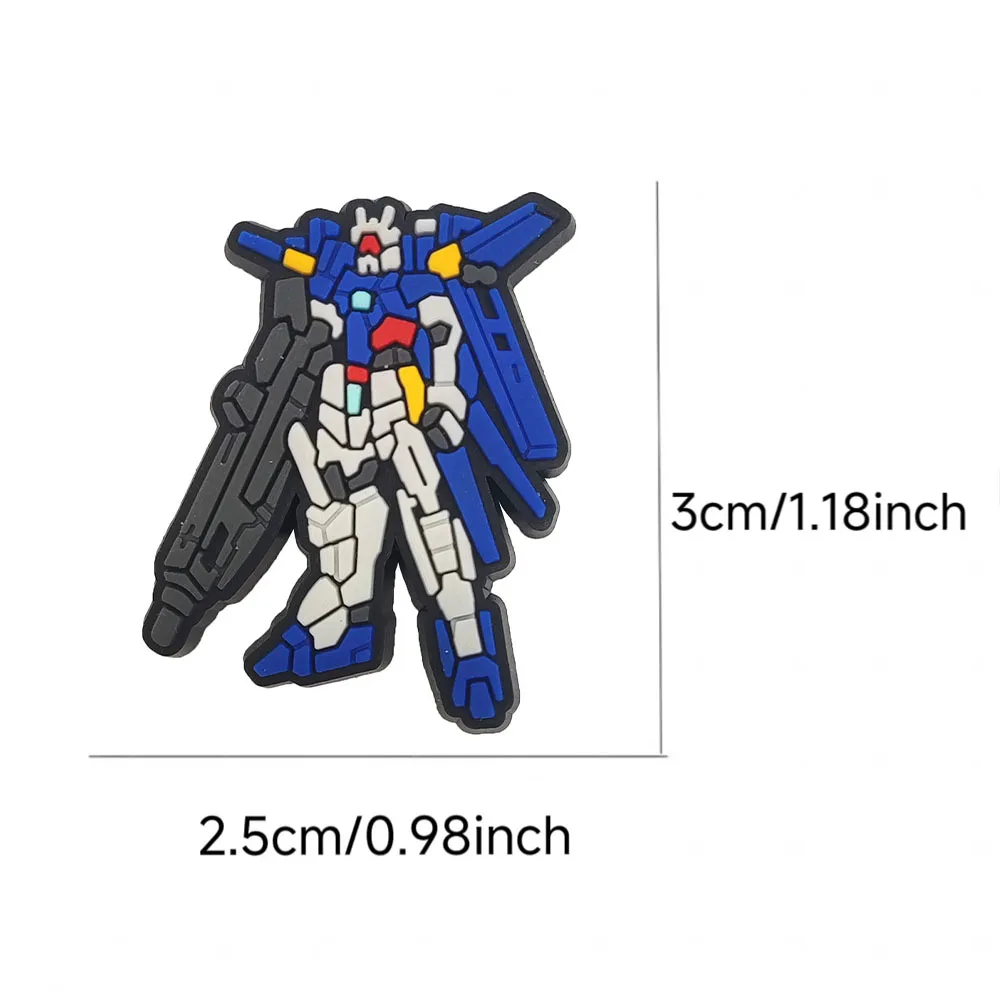 1-18pcs Hot Toys Cartoon Robot Series PVC Shoe Charms Accessories DIY Creativity Sandal Wristbands Party Decorations