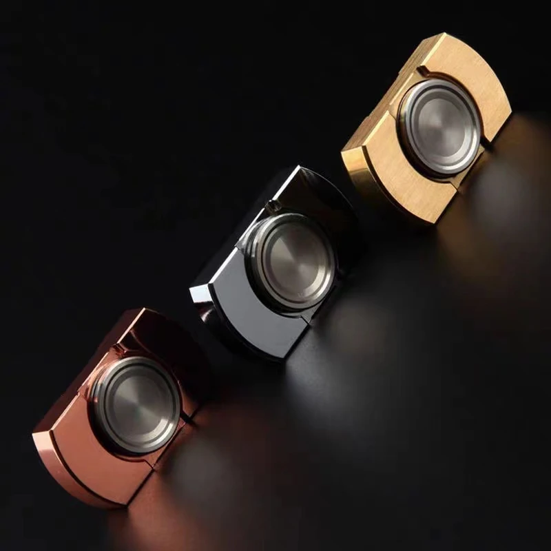 Mini Stainless Steel Fidget Spinner EDC Metal Hand Spinner Fidget Toys ADHD Tool Stress Relief Toys for Adult Office Desk Toys