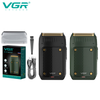VGR Razor Electric Shaver Portable USB Beard Trimmer Rechargeable Shaving Machine Reciprocating Razor Mini Shaver for Men V-353