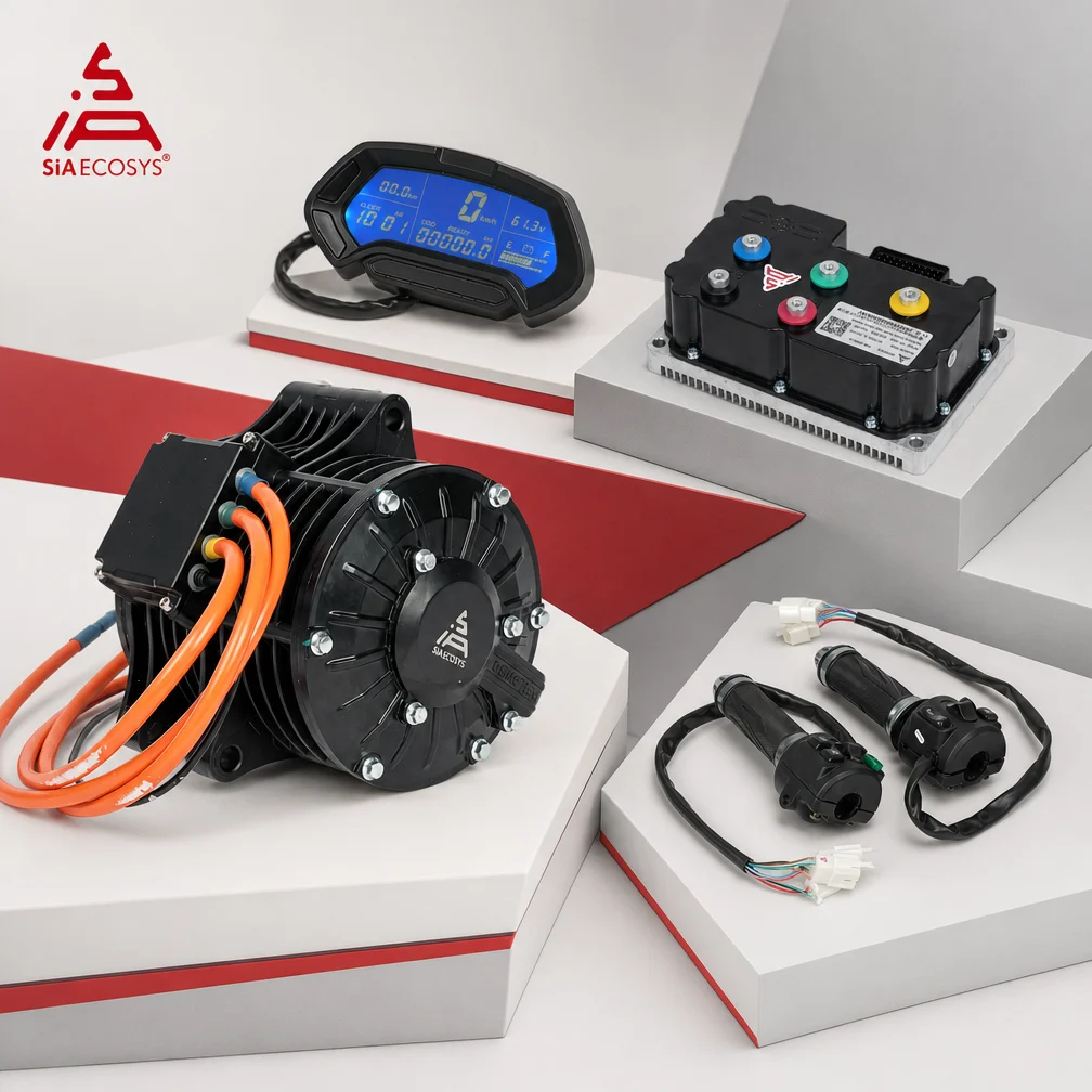 3000W 70H Electric Motorcycle Scooter Mid Drive Motor Kit QS138 V1 V2 With 72V 530A FarDriver Controller Speedometer Throttle