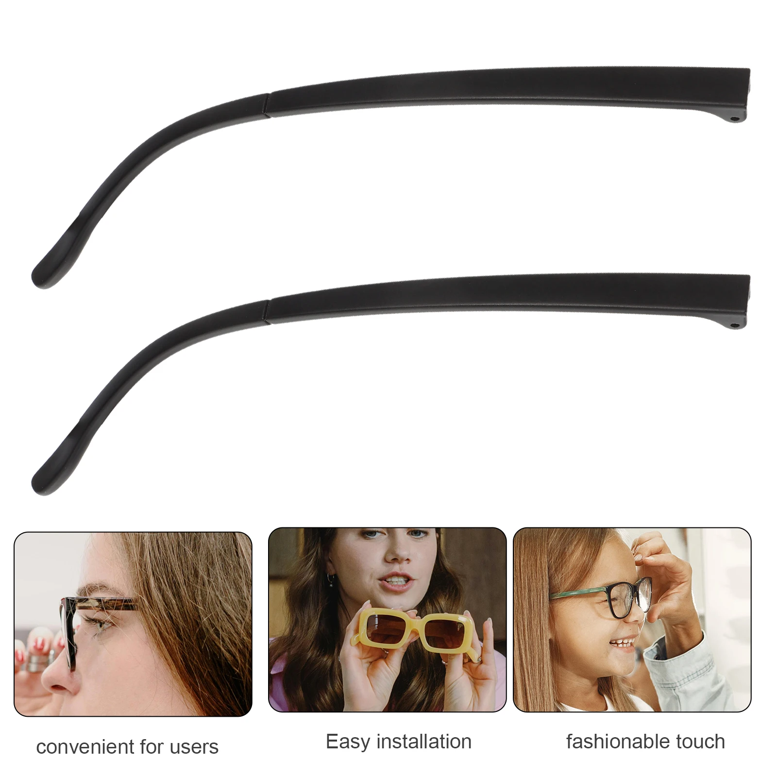 1 زوج النظارات الذراع استبدال الاستخدام لفترة طويلة منع تشوه أداء العمل المستقر معبد النظارات العالمية