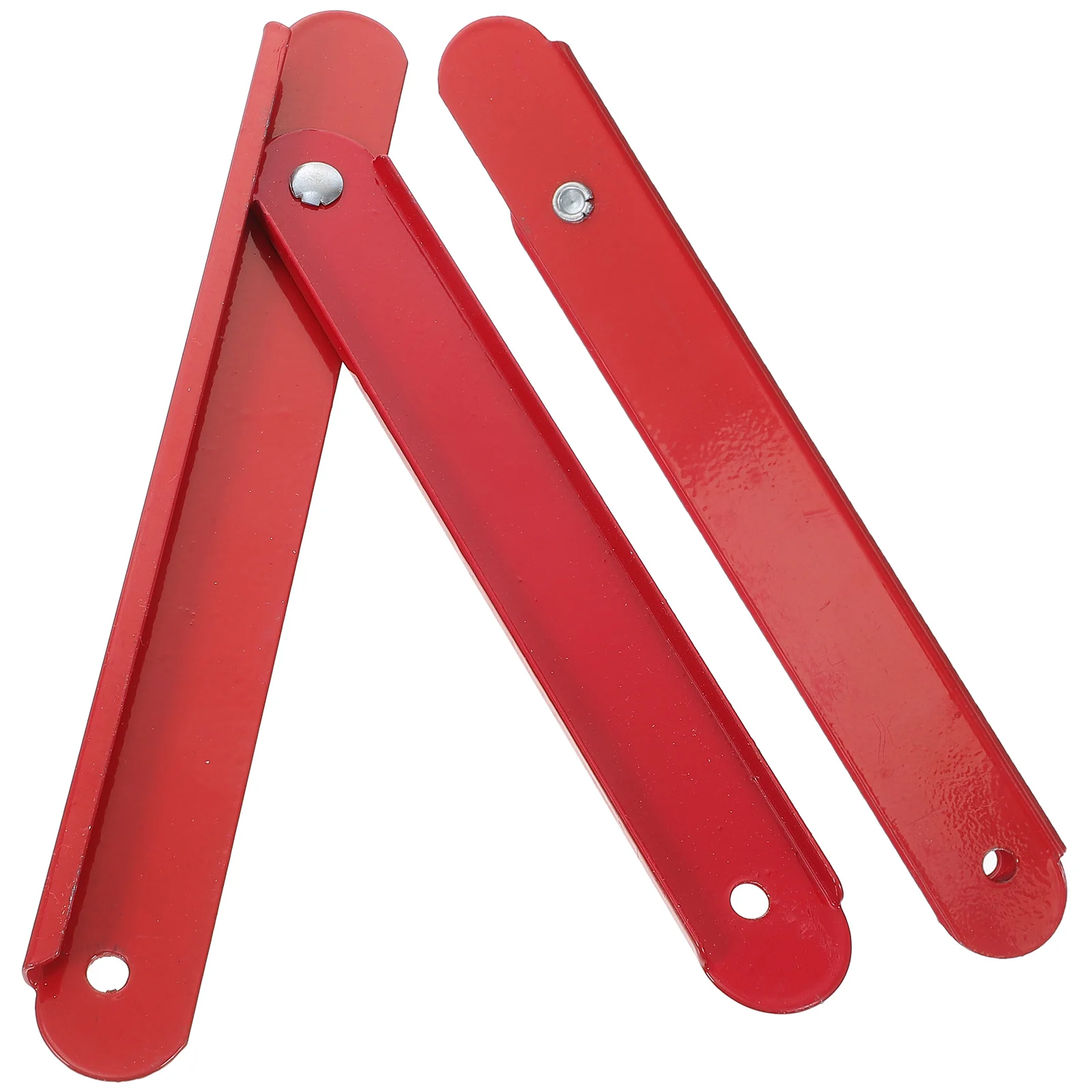 2 Pcs An Fittings Folding Ladder Hinge Accessories Lightweight Step Parts Jack Heavy Duty Red Small