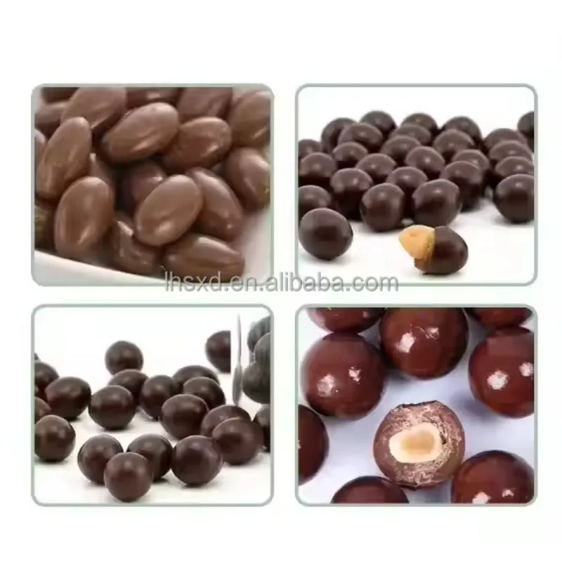 チョコレートとフルーツキャンディーのコーティング機、砂糖チョコレートピーナッツコーティング機、キャンディーチョコレート製造機