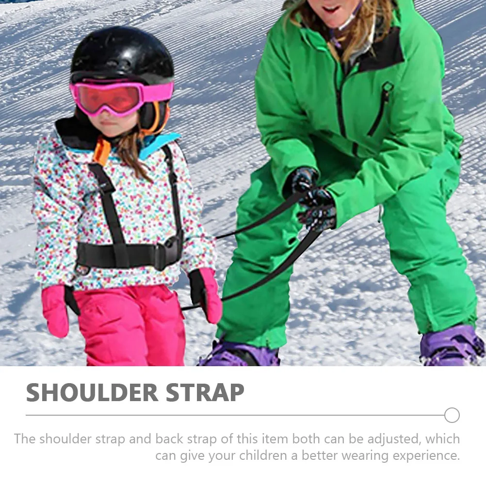 

Toddler Belt Ski Assist Anti-fall Traction Outdoor Body Veneer Skating Training Safety Straps Black Climbing Harness