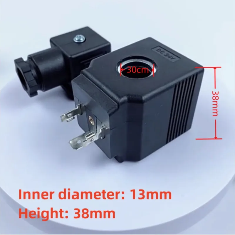 

Hydraulic electromagnetic valve coil Inner Hole13mm Height 38mm Hydraulic Pump Cartridge Valve Control Valve AC220V DC24V DC12V