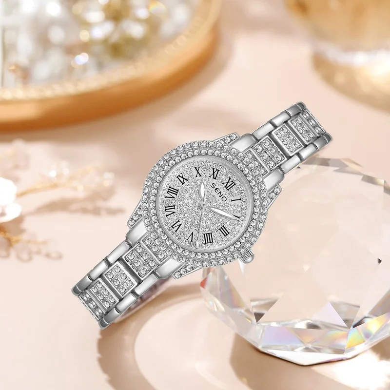 Women Watches Top Luxury Alloy Diamond Quartz Ladies Wrist Watches Stainless Steel Clock Female Watch Relogio Feminino