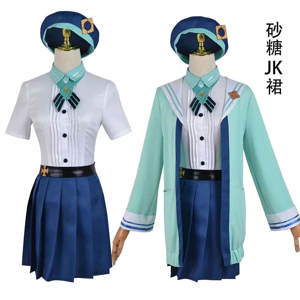 

Sucrose Cosplay Costume Wig Anime Game Genshin Impact Sucrose Women Cute JK Uniforms Dress Game Suit Comic Con Hallowmas Party