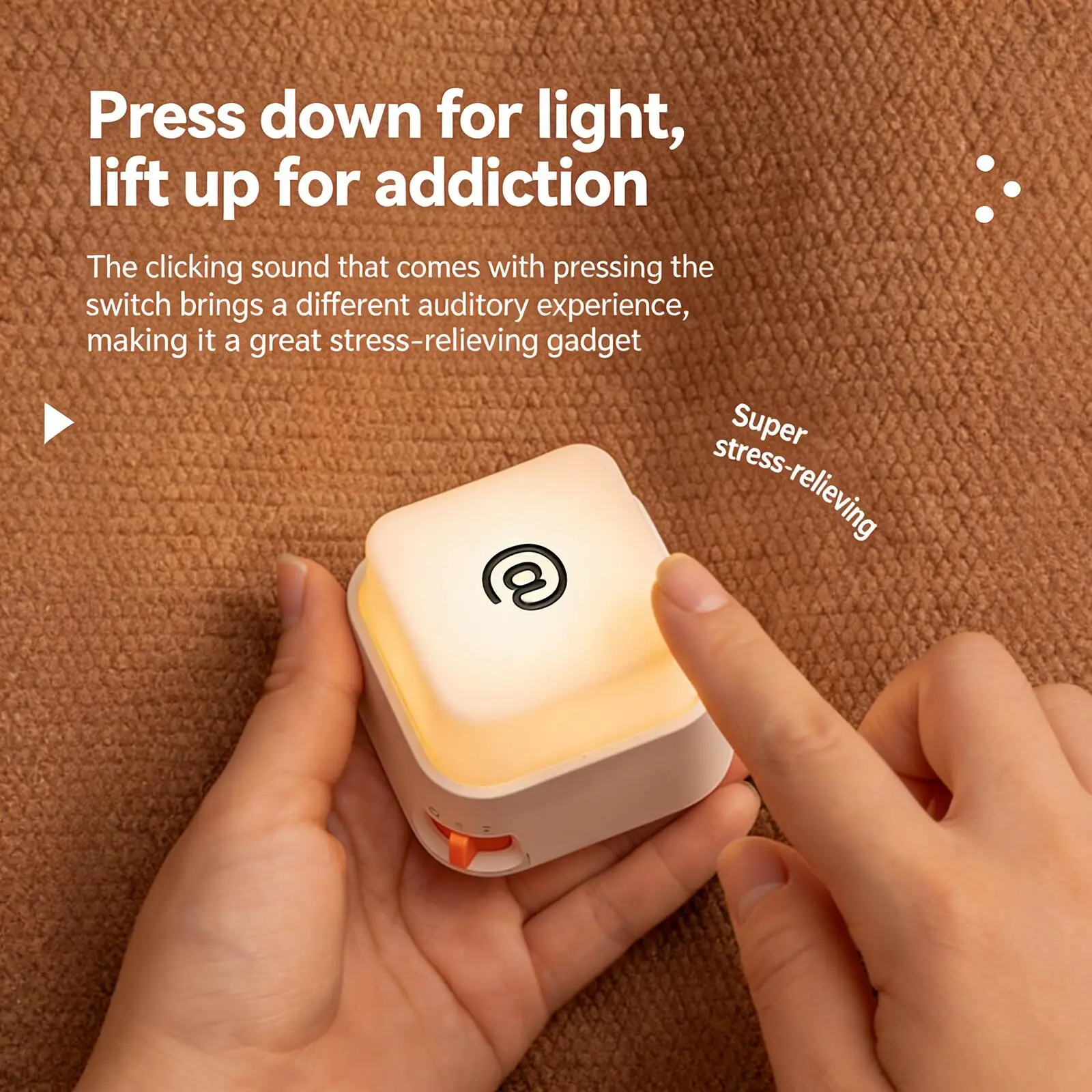 Magnetic Cute Mini USB Key Light USB Charging Minimalist Night Lamp Auto Off Bedside Companion Relieve Stress Kids Toy Gift