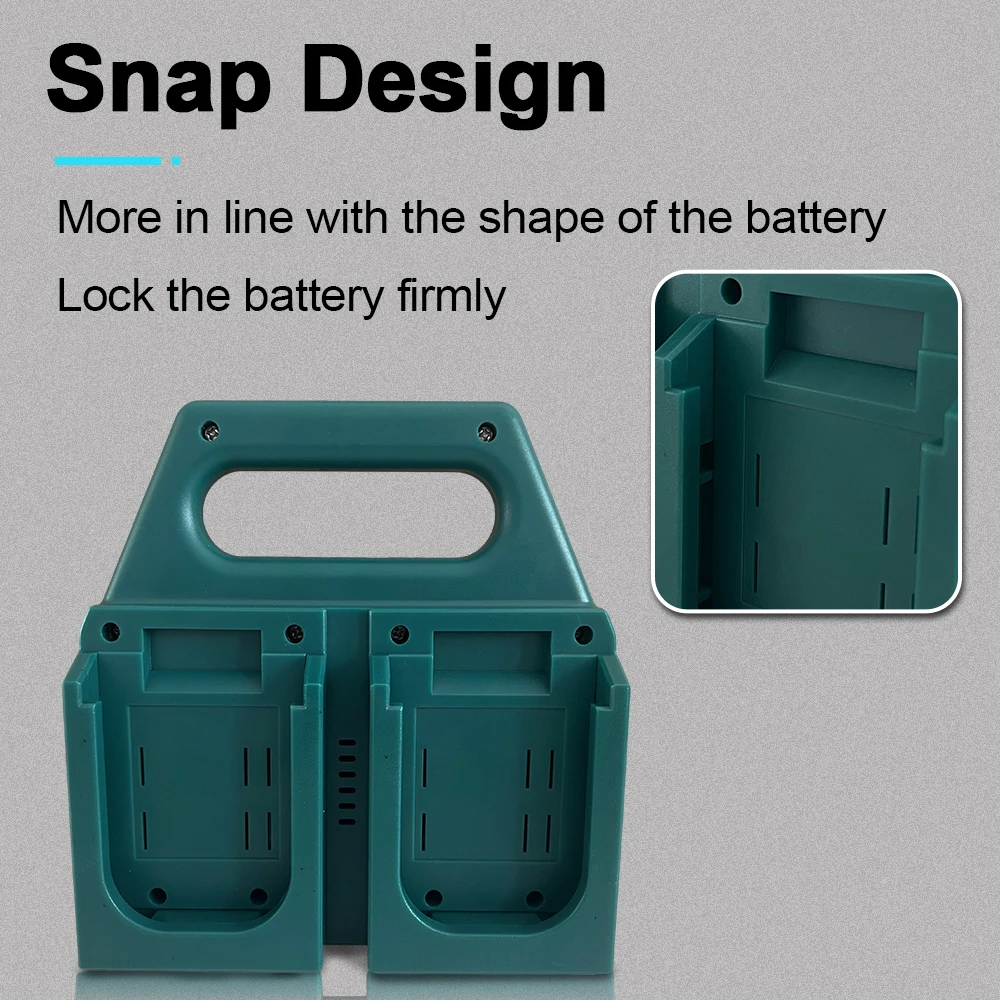 Power Tool Battery Storage Rack Lithium Battery Charging Storage Rack Workshop Battery Organizer Storage Stand  for Makita