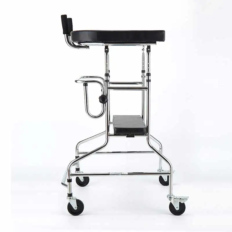 High Quality Hot Sale Adult Walker Aid Hemiplegia Walker Standing Frame With Wheels