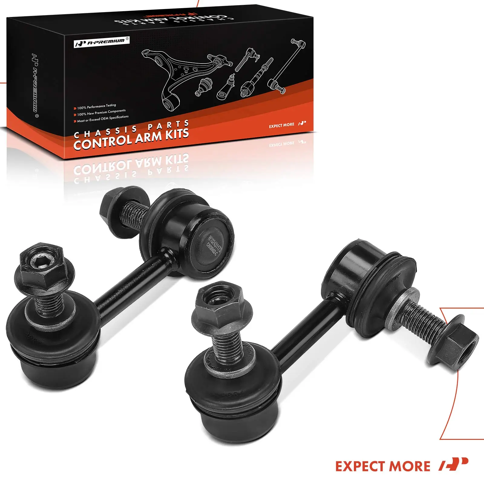 A-Premium 2x Rear Left & Right Sway Bar Kit for Honda Civic 2001 2002 2003 2004 2005 Acura EL 2001 2002 2003 2004 2005 1.3L 1.7L