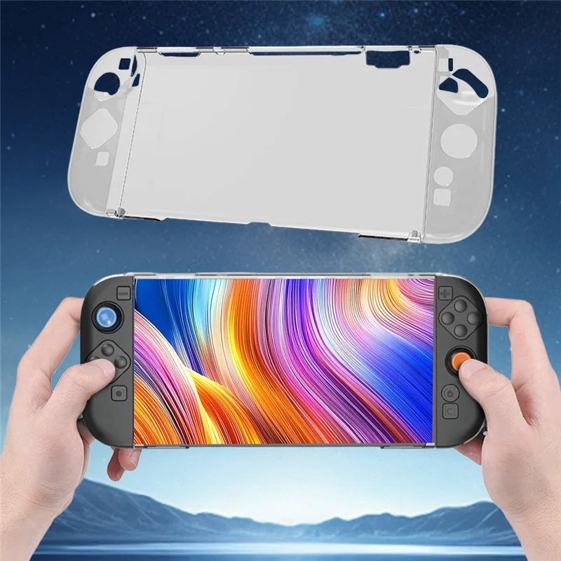 A37T-For Switch 2 Detachable Protection Case With Screen Protector & Thumb Grip Caps Controller Case For Nintendo Switch 2