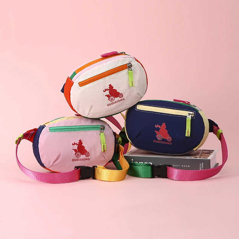 

Модная красочная мини-сумка через плечо для женщин, многофункциональная поясная сумка, милая мультяшная нагрудная сумка для женщин