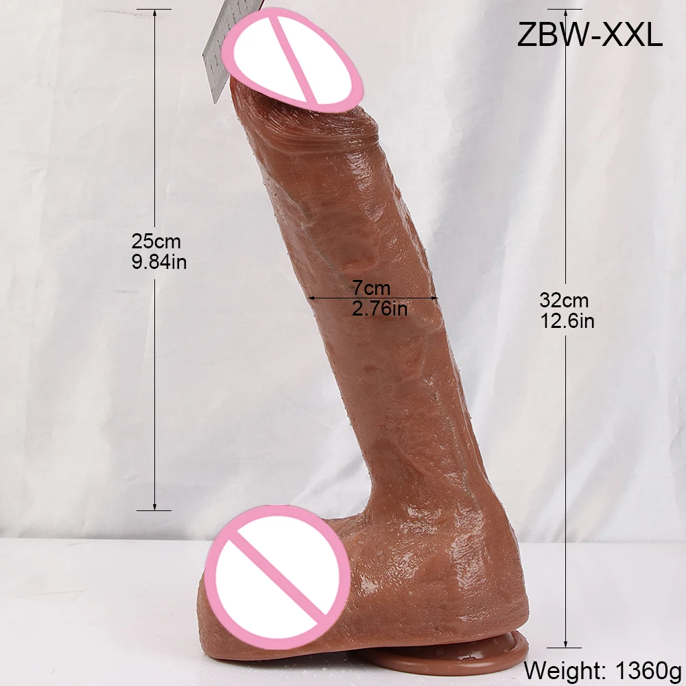 7CM Diam Big Dildo Realistic Silicone Penis Soft Huge Dick Strapon Suction Cup Anal Sex Toys For Women Masturbation Adult Cock