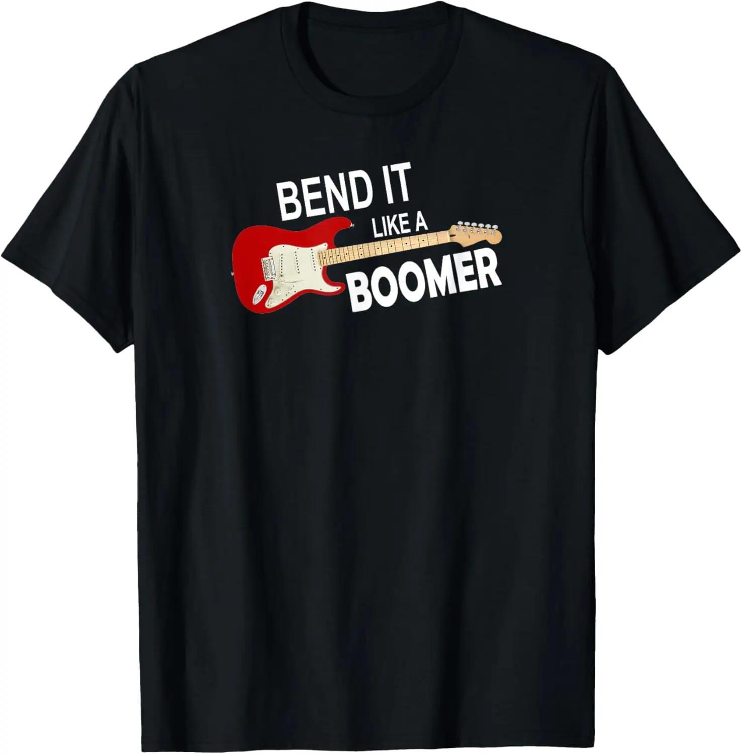 

Футболка с гитарой Bend It Like A Boomer