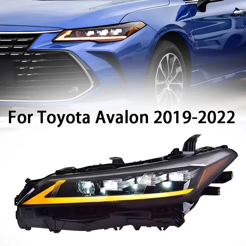 

Автомобильная фара для Toyota Avalon, светодиодная фара 2019-2022, фары Avalon DRL, указатель поворота, дальний свет, линза проектора «ангельский глаз»