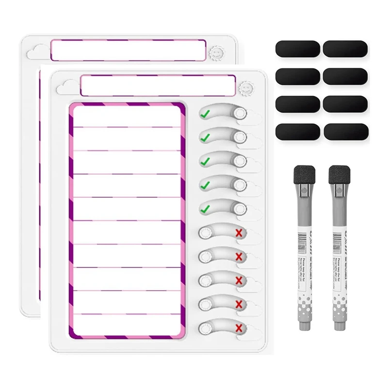 

HOT-Erasable Chore Chart for Kids Multiple Kids Chore Board for Kids Task Planning Board with Markers