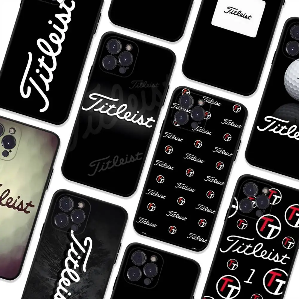 Funda de Silicona Suave para Teléfono con Diseño de Pelota de Golf T-TitleisteS para iPhone 17 16 15 14 13 12 Mini 11 Pro Plus