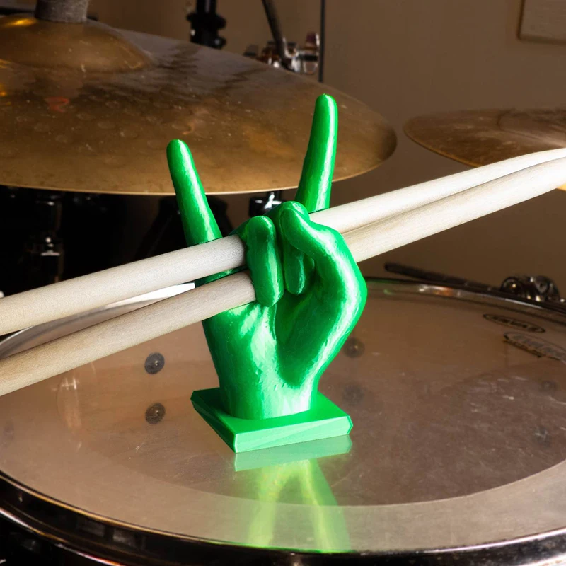 1Pcs Fun New Funny Drummer Hanging Creative Funny Middle Finger Drummer Holder Hand Gesture Sculpture Gift Room Home Decoration