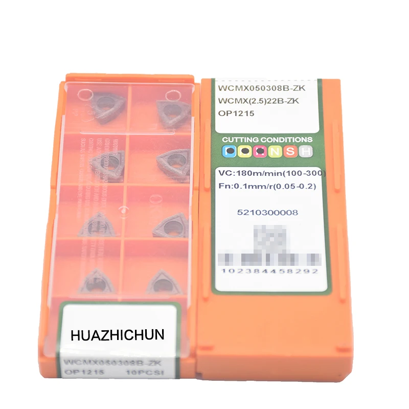 Herramienta de torneado duro, herramienta de torneado CNC Original, alta calidad, WCMX050308B-ZK OP1215