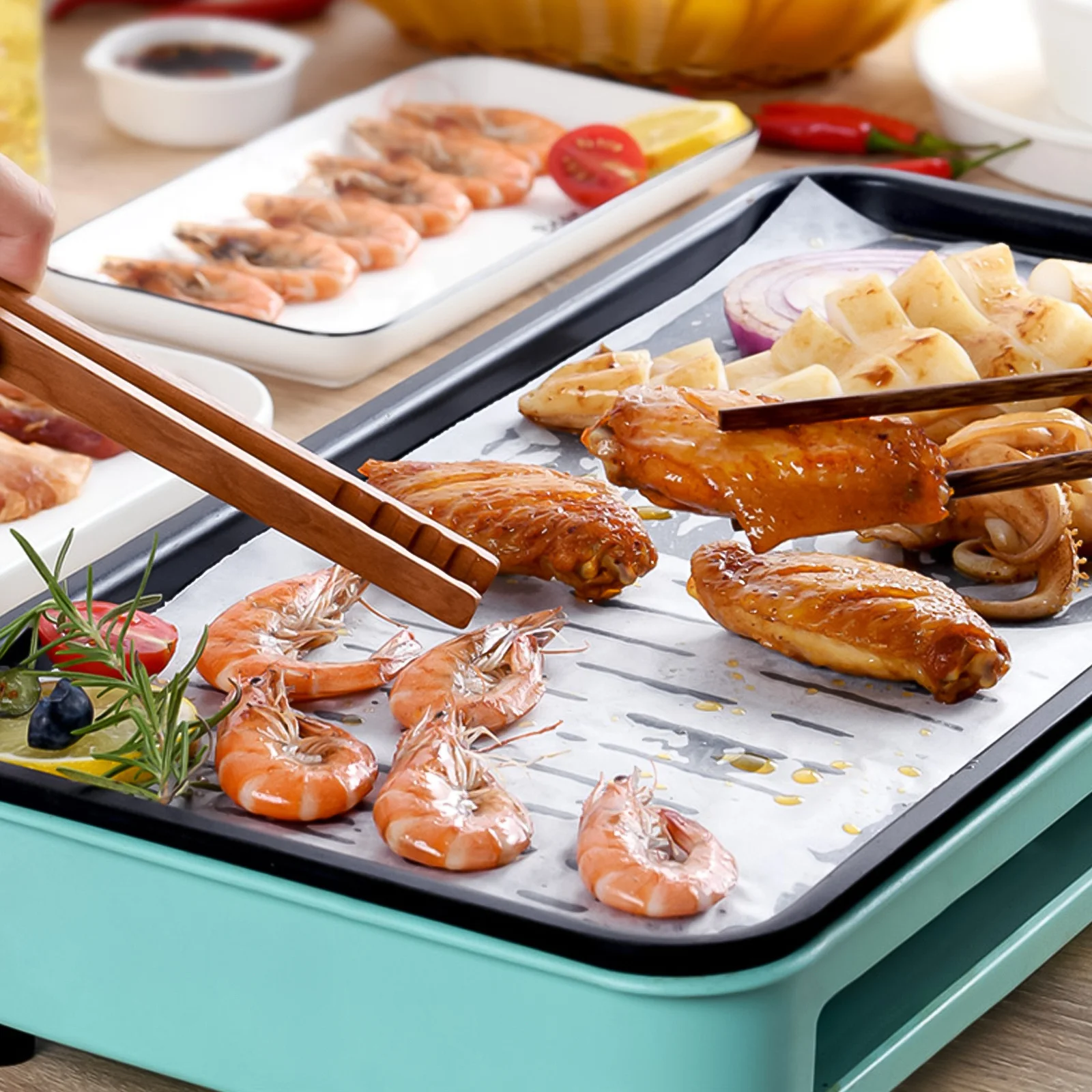 

100Pcs Non-Stick Parchment Paper Liners 20x30cm High Temperature Resistant Baking Sheets for Steamer Pizza Baking Paper